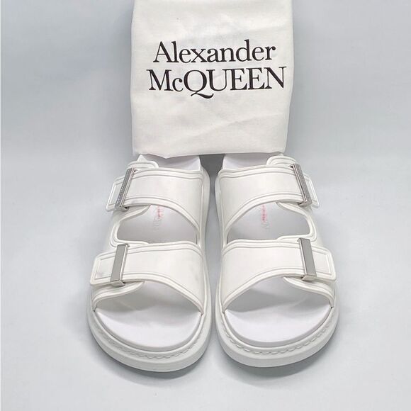 Alexander McQueen Two-Band Rubber Slides size 40 - Picture 5 of 16